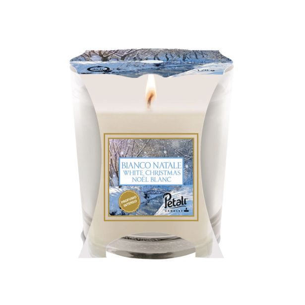 SVEČA V KOZARCU PETALI PET JAR BIANCO NATALE ALR040628