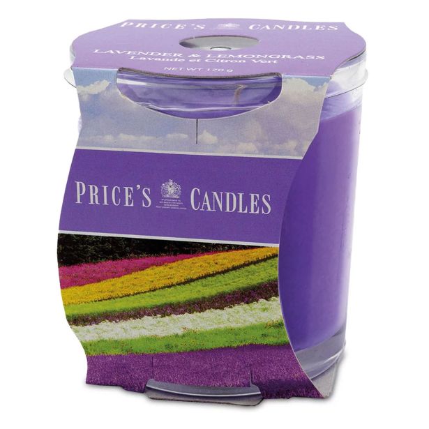 SVEČA V KOZARCU PRICES LAVANDER & LEMONGRASS