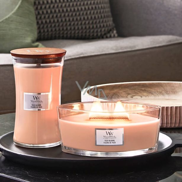 SVEČA V KOZARCU WOODWICK CLASSIC ELIPSE YUZU BLOOMS