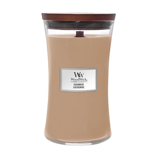 SVEČA V KOZARCU WOODWICK CLASSIC LARGE CASHMERE