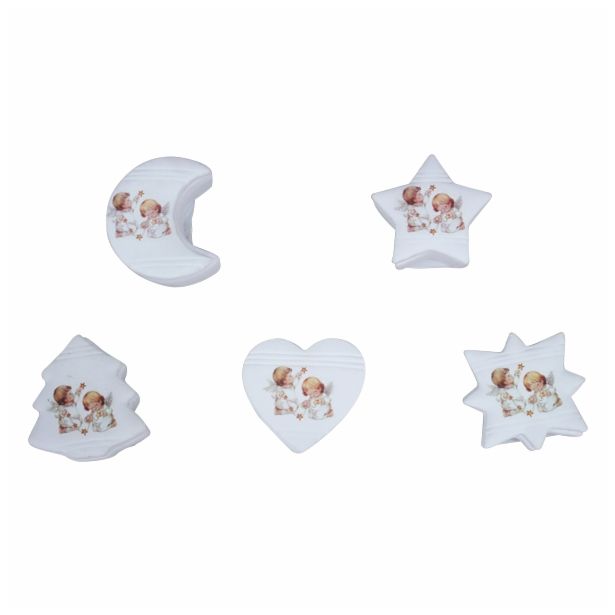 NOVOLETNI SVEČNIK GLOSSTYLE SVEČA V POSODI 9 CM 9X7.5X3.8 CM SORTIRANO