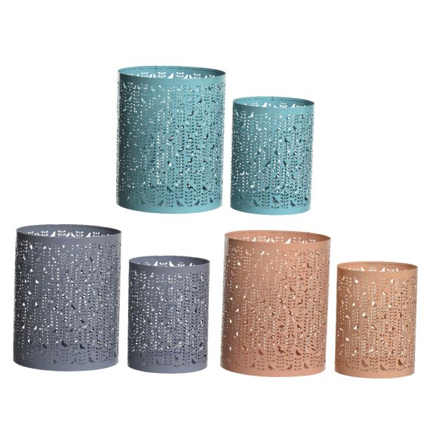 SVEČNIK DECORIS ZA ČAJNO SVEČKO, FI20X25 CM, SORT