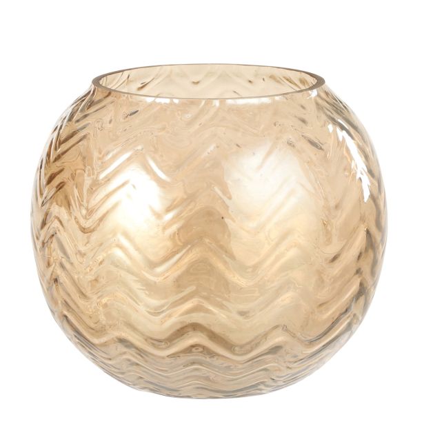 SVEČNIK HOUSE OF SEASONS ZLAT 13X11 CM