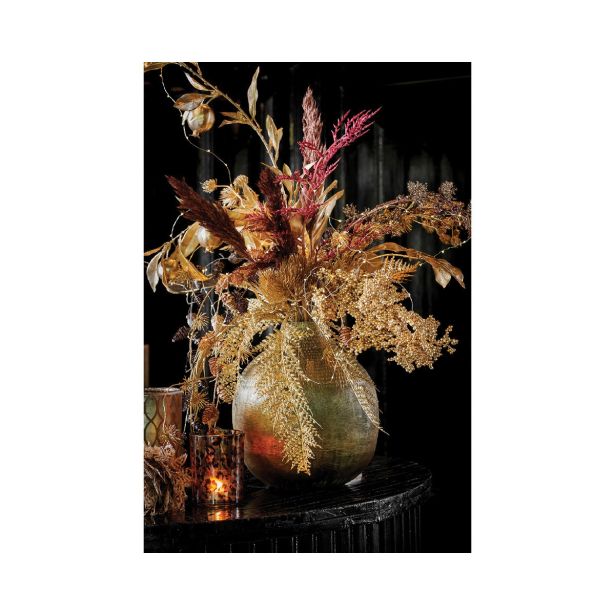 SVEČNIK ODTIS LEPOARDA 2 MOTIVA, 7X8.4 CM