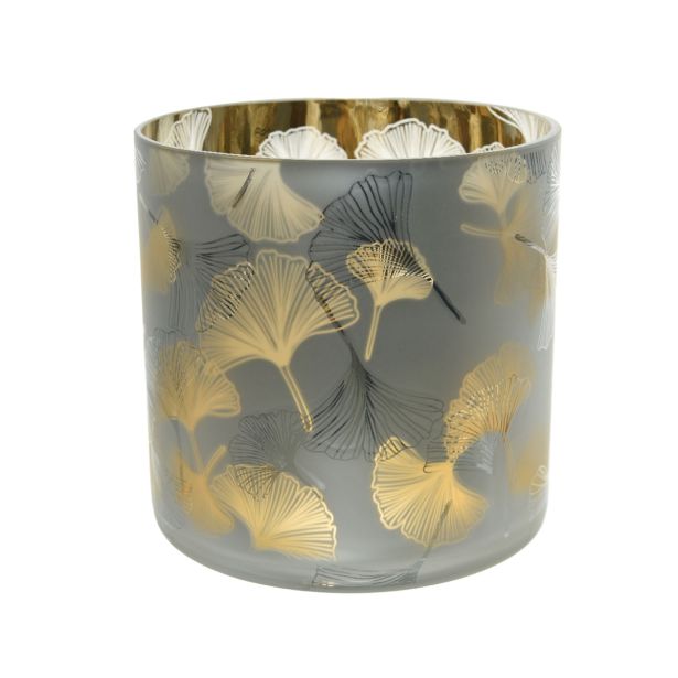 SVEČNIK STEKLEN GINKO 15 CM