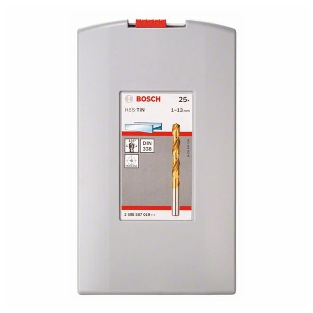 GRT. SVEDROV ZA KOVINO BOSCH SET SVEDROV HSS TIN 1-13 PRO BOX, 25 KOS