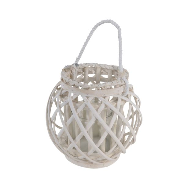 SVETILKA LESLI LANTERNA TISA OKROGLA FI 24X23CM