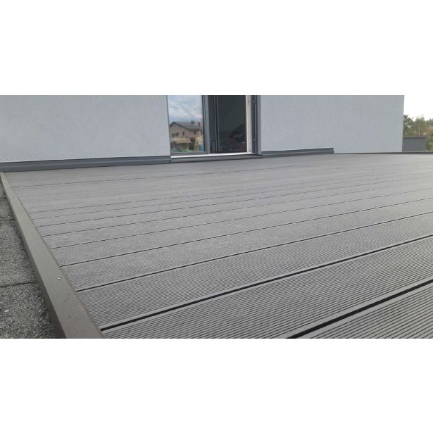 WPC DESKA ZA TERASO BAMBUSWPC SVETLO SIVA 3000X150X25 MM