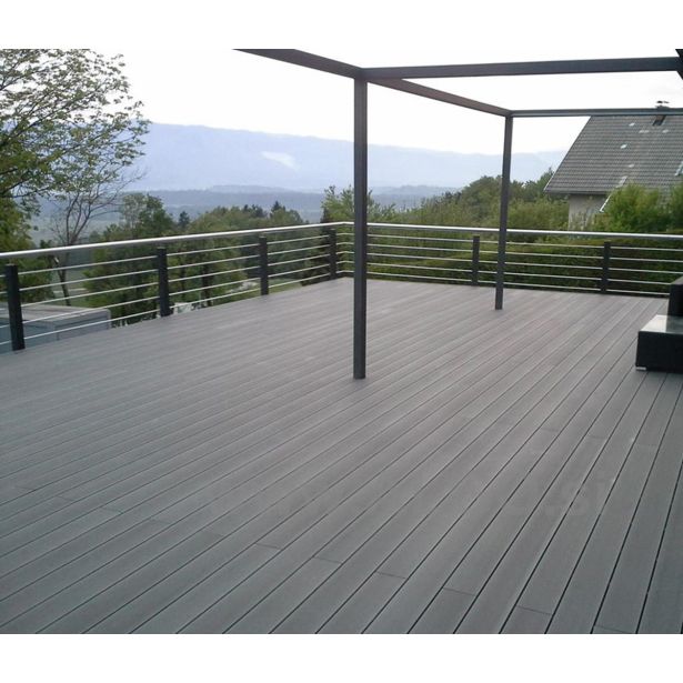 WPC DESKA ZA TERASO BAMBUSWPC SVETLO SIVA 3000X150X25 MM