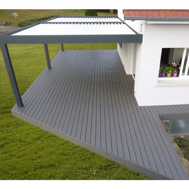 WPC DESKA ZA TERASO BAMBUSWPC SVETLO SIVA 4000X150X25 MM