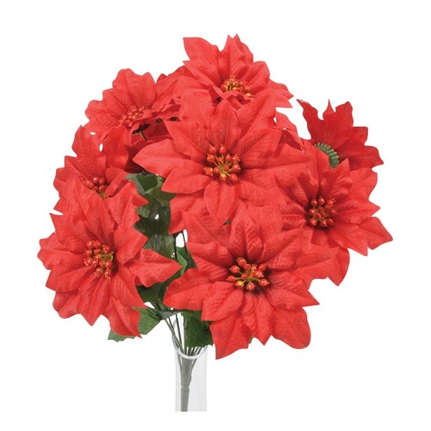 UMETNO CVETJE DAR BOŽIČNA ZVEZDA ŠOPEK X12