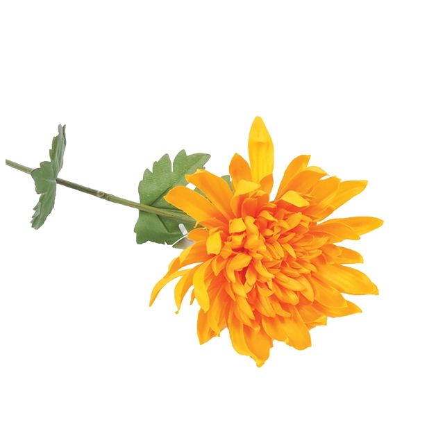 UMETNO CVETJE KRIZANTEMA VEJICA X 1 62CM ORANŽNA