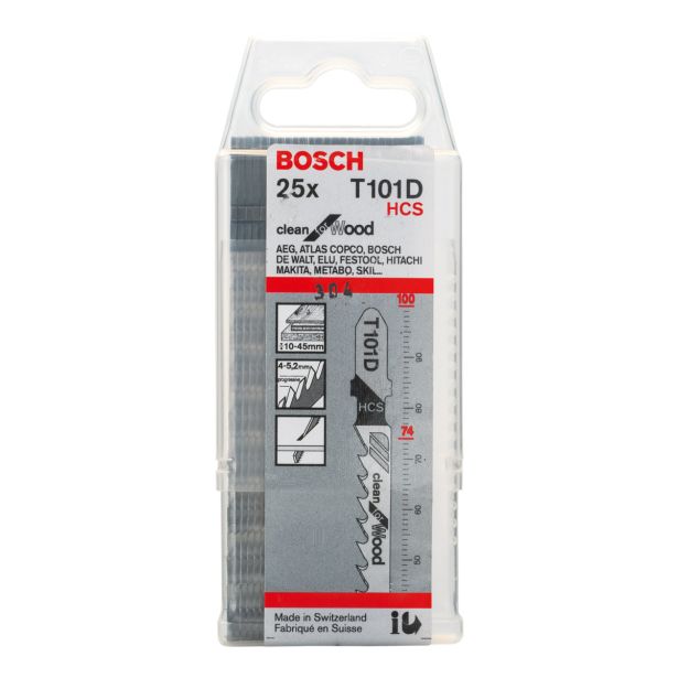 LIST VBODNE ŽAGE BOSCH T 101 D 25-DELNI KOMPLET