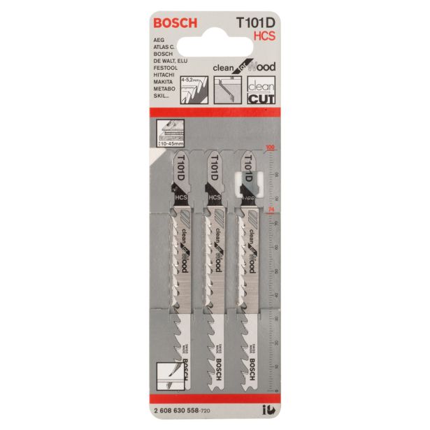 LIST VBODNE ŽAGE BOSCH T 101 D 3-DELNI KOMPLET