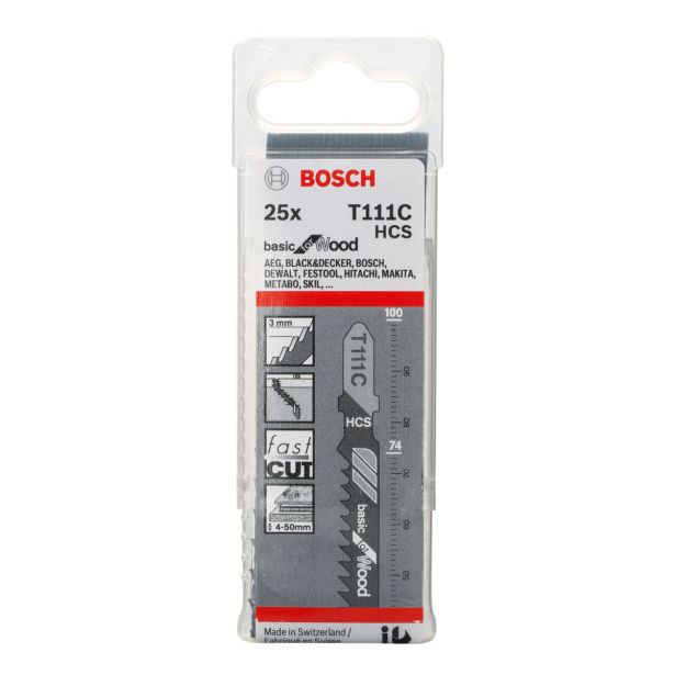 LIST VBODNE ŽAGE BOSCH T 111 C 25-DELNI KOMPLET