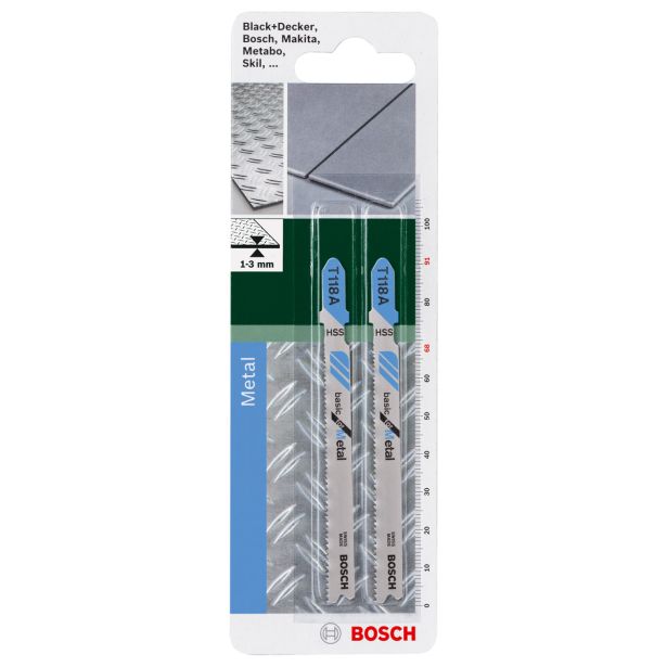 LIST VBODNE ŽAGE BOSCH T 118 A HSS 2-DELNI KOMPLET