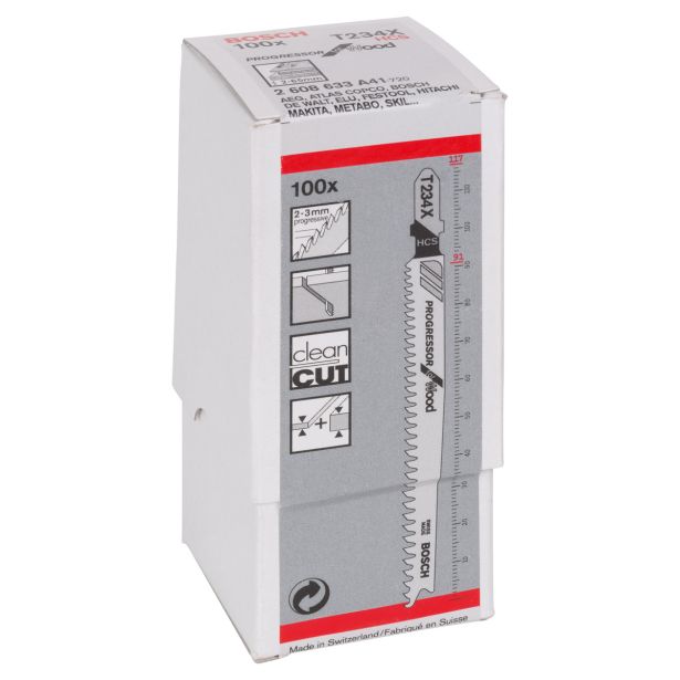 LIST VBODNE ŽAGE BOSCH T 234 X 100-DELNI KOMPLET