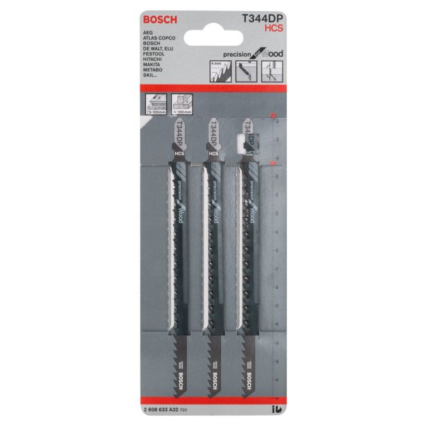 LIST VBODNE ŽAGE BOSCH T 344 DP 3-DELNI KOMPLET