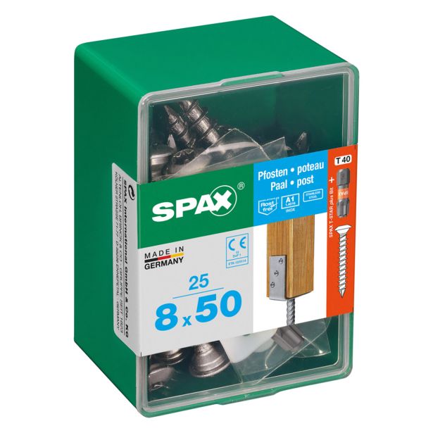 RF UNIVERZALNI VIJAK SPAX T-STAR 8X50 A2 ZAV=25KOS