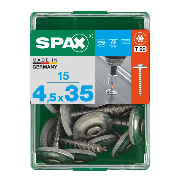 RF UNIVERZALNI VIJAK SPAX T-STAR A2 4.5X35 ZAV=15KOS S PODLOŽKO