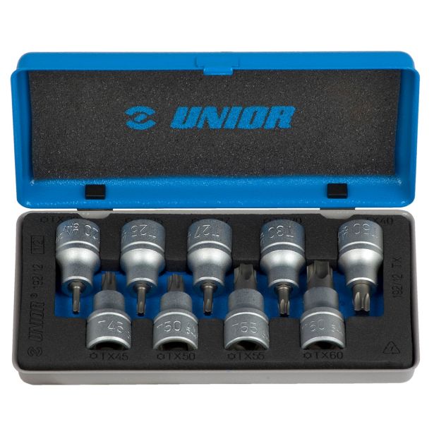 TORX NASTAVEK 12,7MM UNIOR T20-T60 9 DELNA ART. 192/12