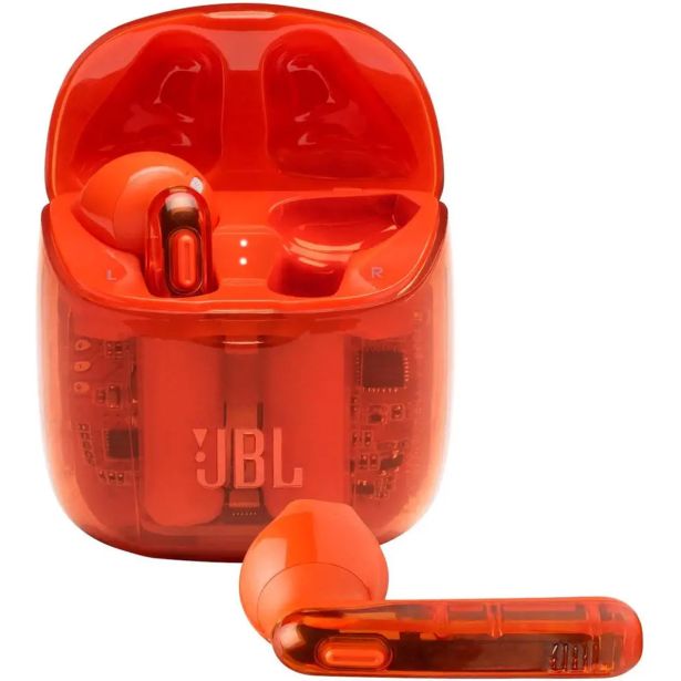 SLUŠALKE JBL T225TWS PROSOJNA ORANŽNA