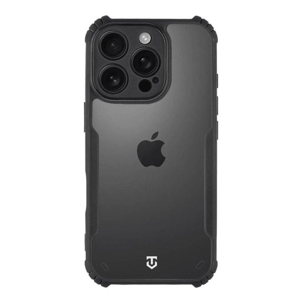 TACTICAL QUANTUM SILIKONSKI OVITEK ZA IPHONE 16 PRO - PROZORNO ČRN