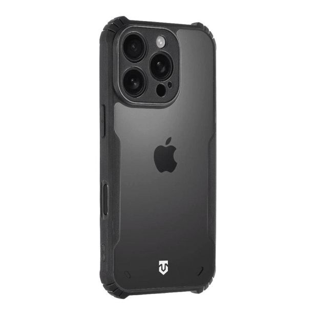 TACTICAL QUANTUM SILIKONSKI OVITEK ZA IPHONE 16 PRO - PROZORNO ČRN
