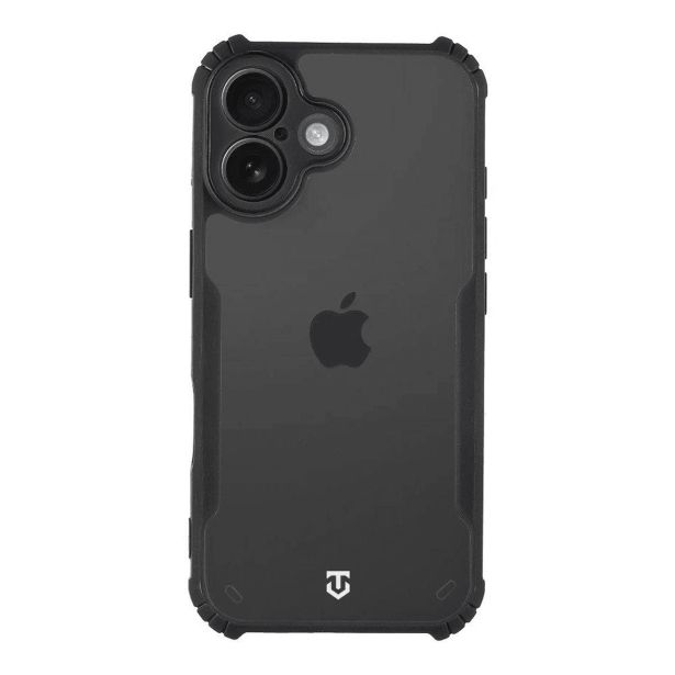 TACTICAL QUANTUM SILIKONSKI OVITEK ZA IPHONE 16 - PROZORNO ČRN