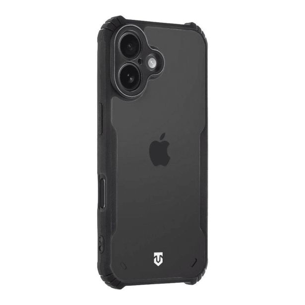 TACTICAL QUANTUM SILIKONSKI OVITEK ZA IPHONE 16 - PROZORNO ČRN