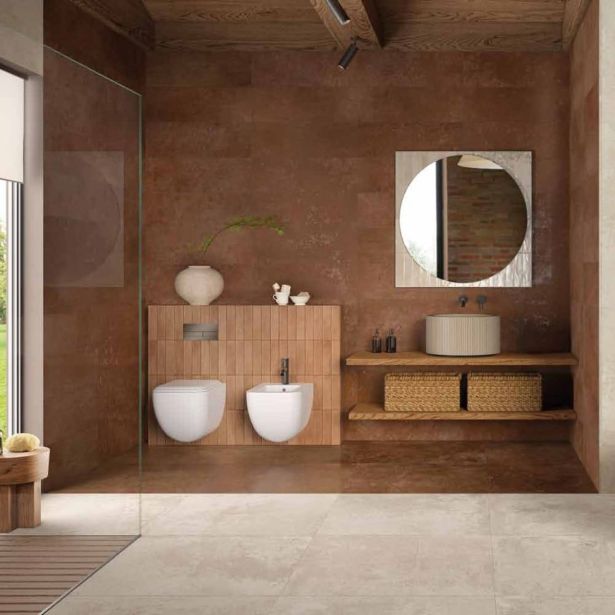 TALNA PLOŠČICA FAP OXIDE CORTEN MATT RT R9 80X80 EFEKT KOVINE