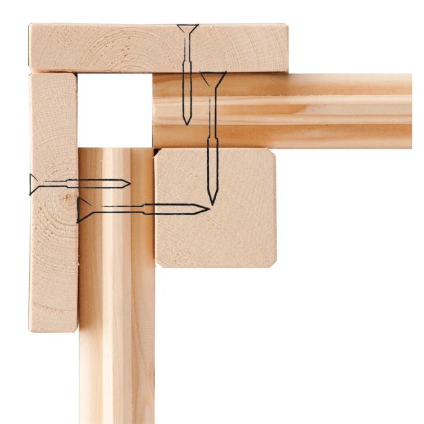 LESENA VRTNA HIŠKA KARIBU TASTRUP 7 S TERASO 300X250X300+320 LES 28MM