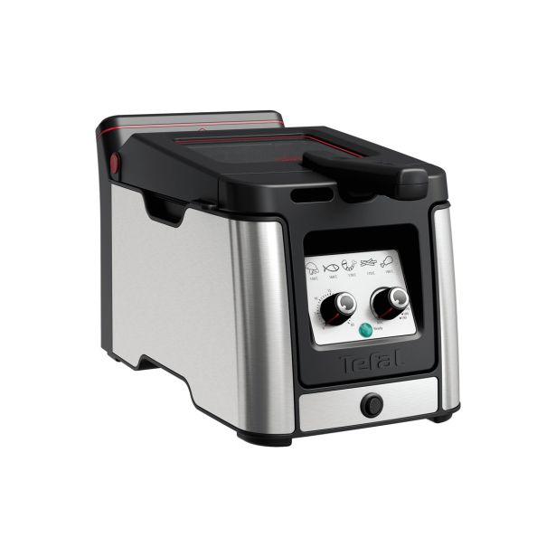 TEFAL CLEAR DUO CVRTNIK,FR600D10, MANJ DIMA IN NEPRIJETNIH VONJAV, XL PREGLEDNO OKNO PROTI ZAMEGLJEVANJU.