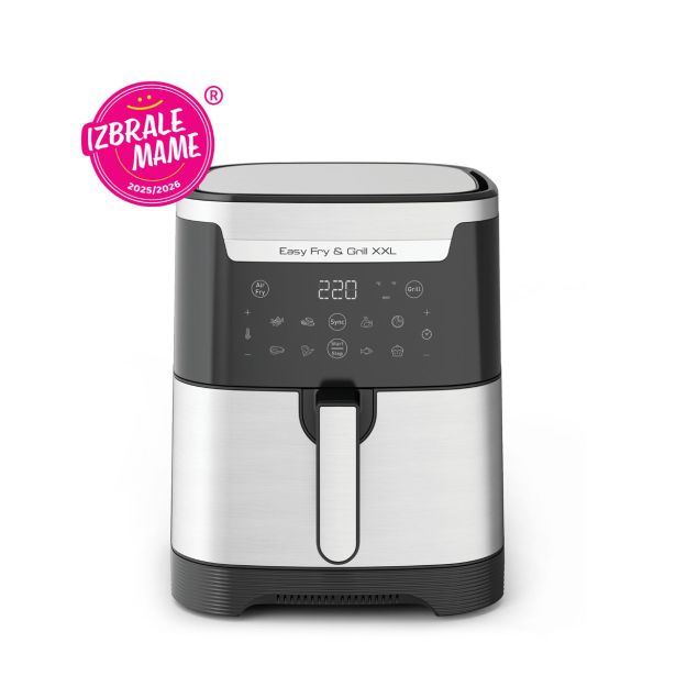 TEFAL EASY FRY & GRILL 2-IN-1 CVRTNIK NA VROČ ZRAK IN ŽAR, EY801D15, PROSTORNINA XXL, PREGRADA FLEXCOOK ZA DVOJNO KUHANJE.