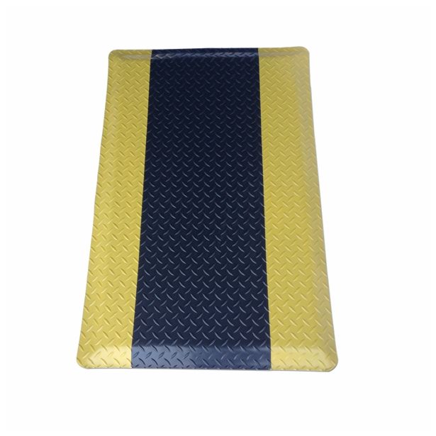 TEHNIČNA GUMENA PLOŠČA MQ PODLOGA GUMI 60X120X1.5CM ČRNA Z RUMENO OBROBO