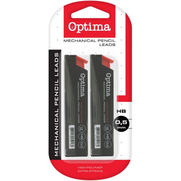 TEHNIČNI SVINČNIK, MINCE OPTIMA MINE 0.5 HB BLISTER 2/1