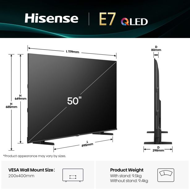 TELEVIZOR HISENSE 50E7Q