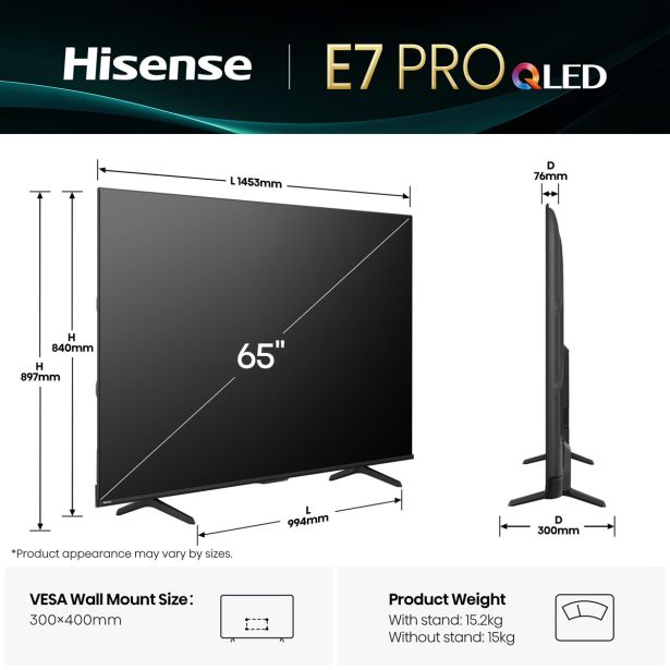 TELEVIZOR HISENSE 65E7Q PRO