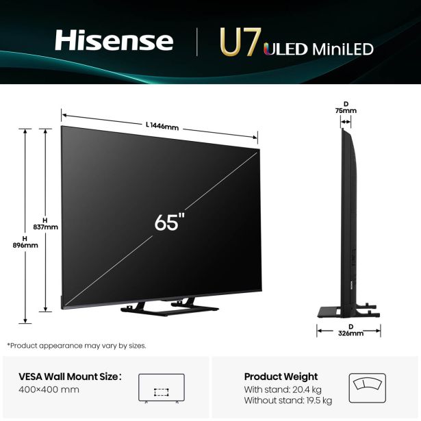 TELEVIZOR HISENSE 65U7Q