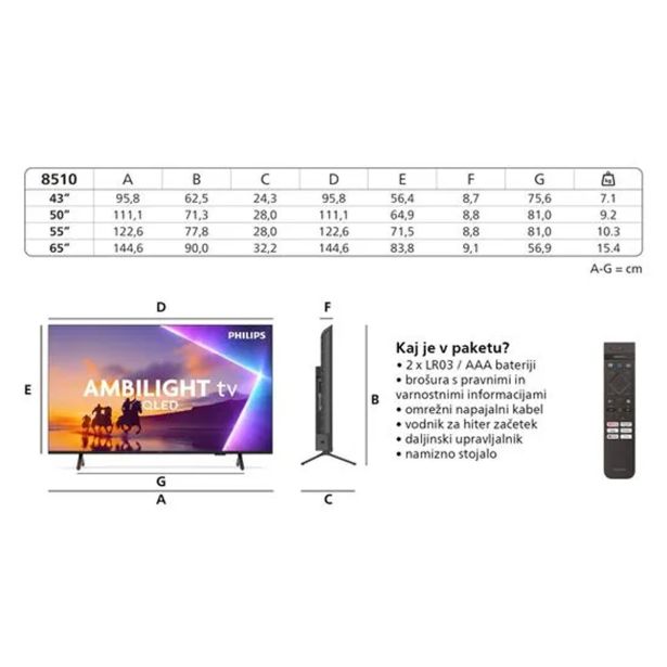 TELEVIZOR PHILIPS 43PUS8510/12