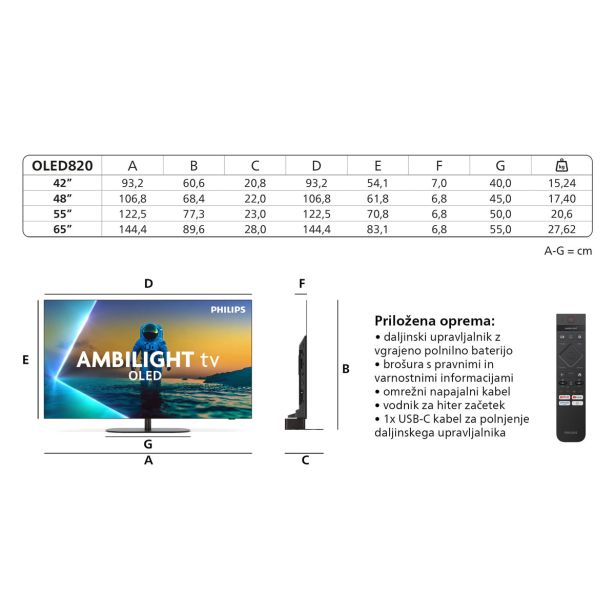 TELEVIZOR PHILIPS 65OLED820/12