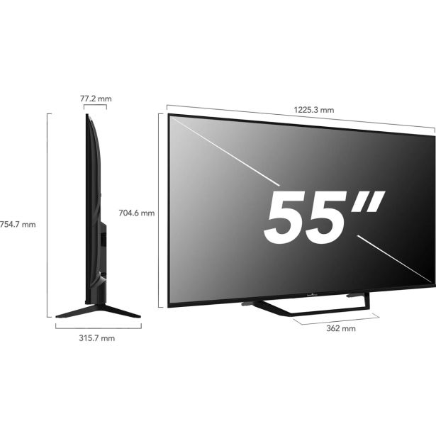 TELEVIZOR SMARTTECH 55' QLED 4K GOOGLE TV 5.0