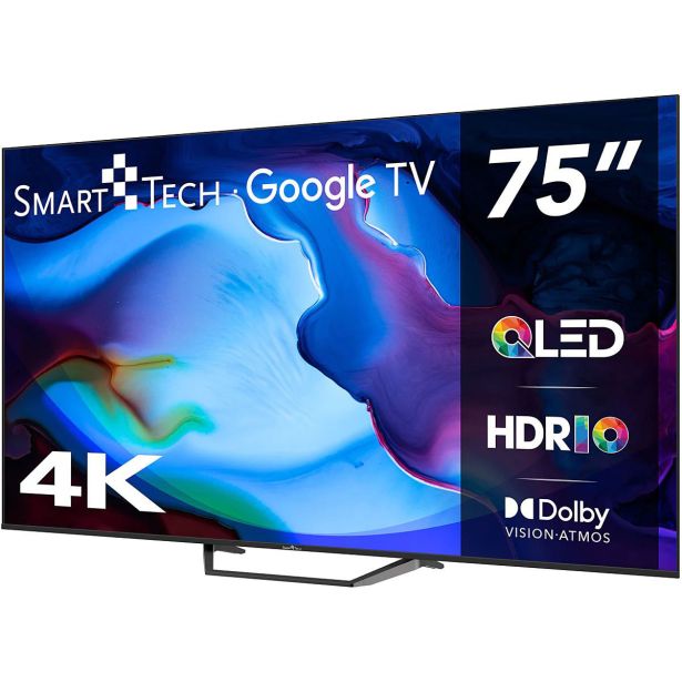 TELEVIZOR SMARTTECH 75' QLED 4K GOOGLE TV 5.0