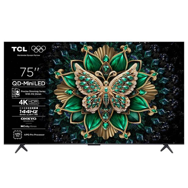 TELEVIZOR TCL 4K QD-MINI LED TV 75C61K ONKYO ZVOK Z DOLBY ATMOS