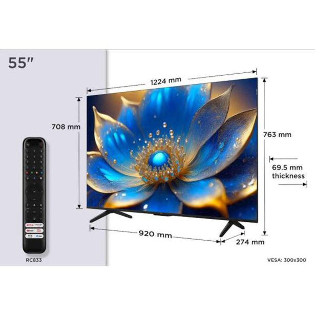 TELEVIZOR TCL 4K QLED TV 55P79K GOOGLE DOLBY VISION & ATMOS