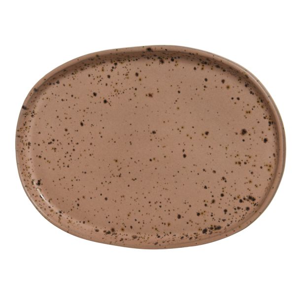 SERVIRNI KROŽNIK DECORIS 24X16.5 CM TERACOTTA