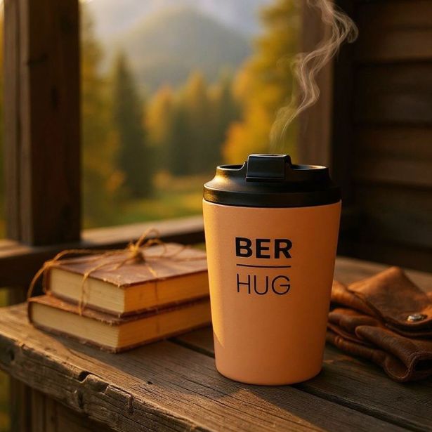 TERMO LONČEK BERHUG ZA KAVO COFFY 360ML BONE