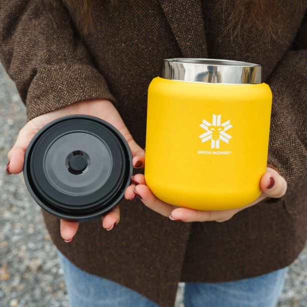 TERMO POSODA SNOW MONKEY FOODIE MAXI 700ML RUMENA