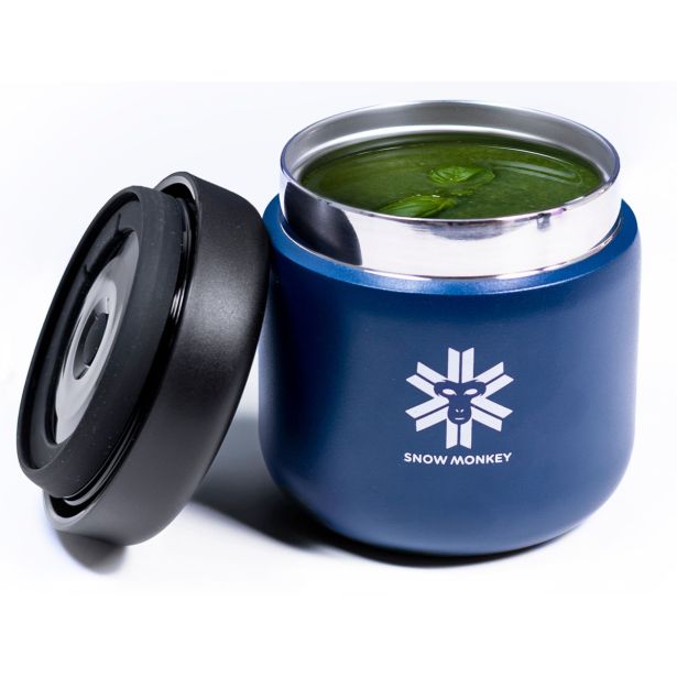 TERMO POSODA SNOW MONKEY FOODIE MIDI 0.48L TEMNO MODRA
