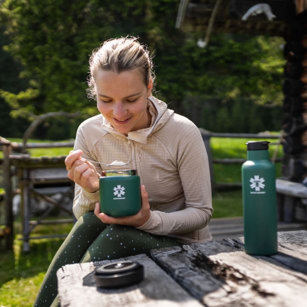 TERMO POSODA SNOW MONKEY FOODIE MIDI 480 ML ZELENA